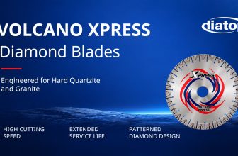 Volcano Xpress Patterned Diamond Blades for Hard Stone Cutting | DIATOP